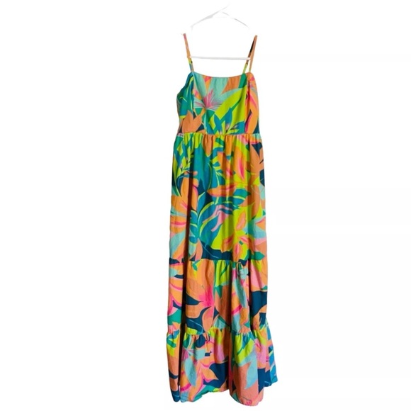 Sincerly Jules Colorful Maxi Long Dress Sundress Resortwear Easter Travel Shower - Picture 1 of 9